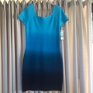 INC Ombré bandage dress